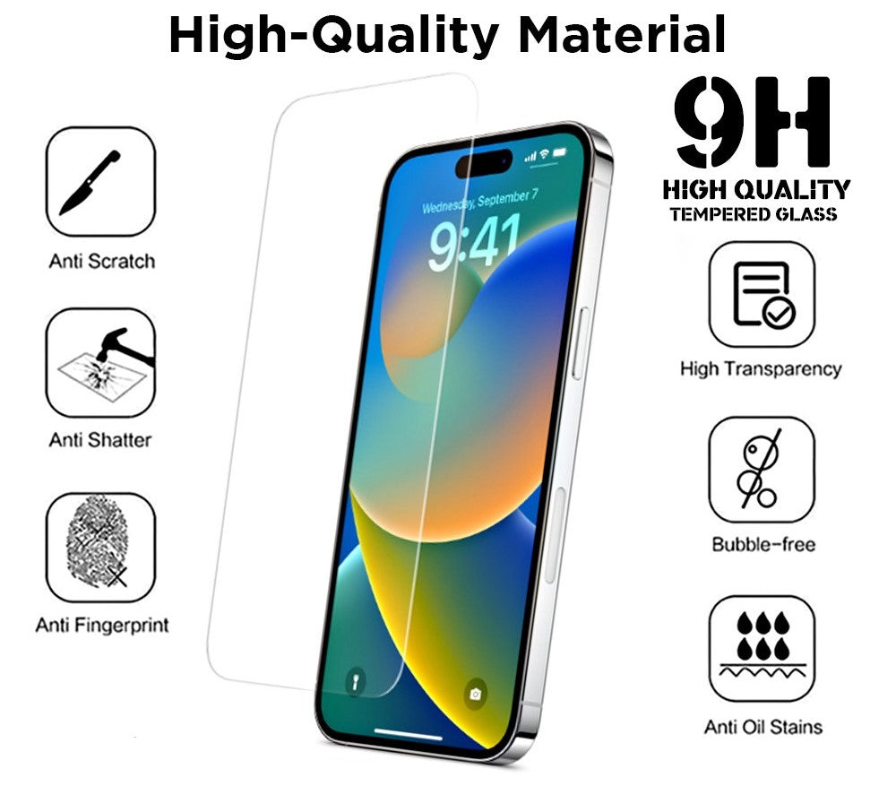 Tempered Glass Screen Protector For iPhone 6/ 7/ 8 Plus Series, 6 Plus, 7 Plus, 8 Plus