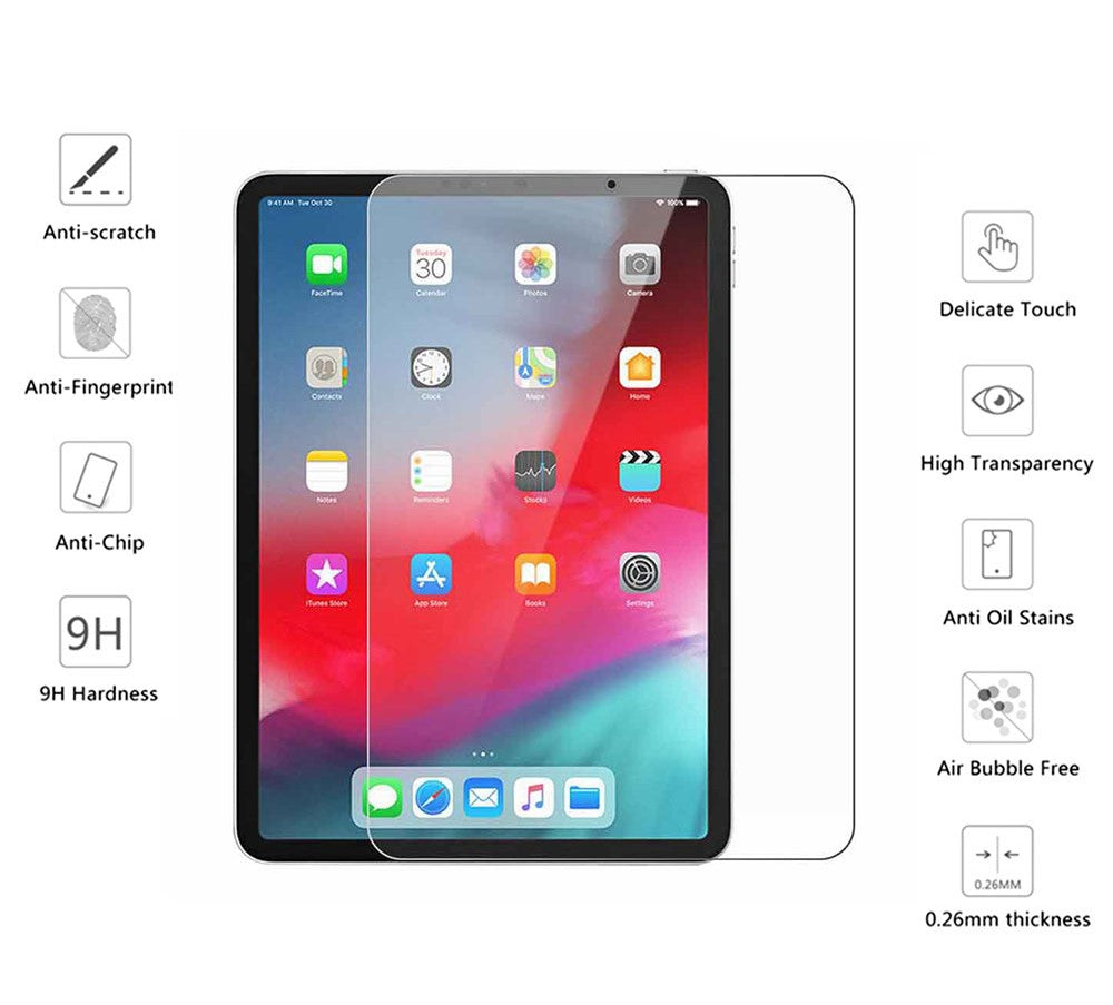 Tempered Glass Screen Protector For iPad Air, iPad Air 2, iPad Air 2019, iPad Air 2020, iPad Air 2022