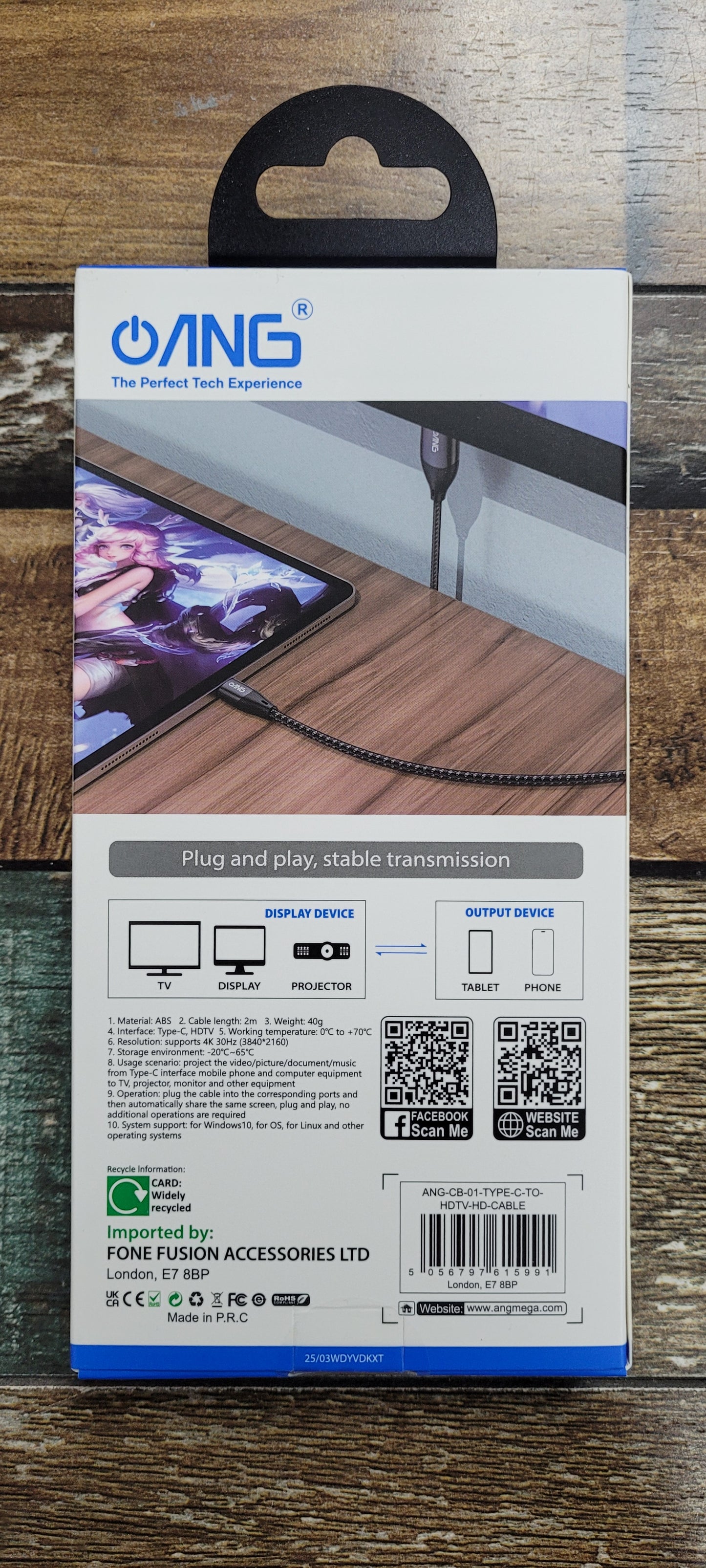 TYPE- C TO HDMI 4K 2M Audio and Video HDMI Cable