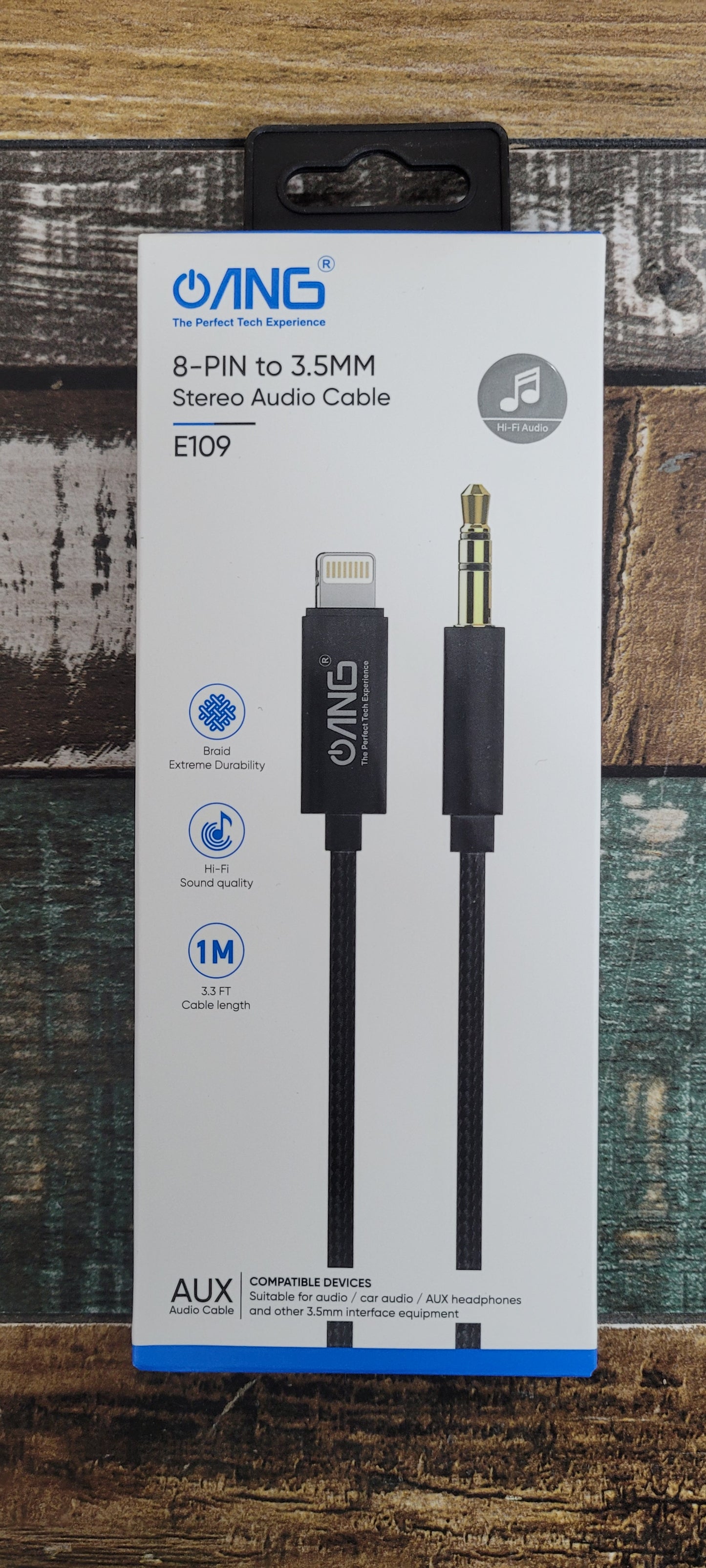 8PIN TO 3.5 STEREO AUDIO 1M CBL